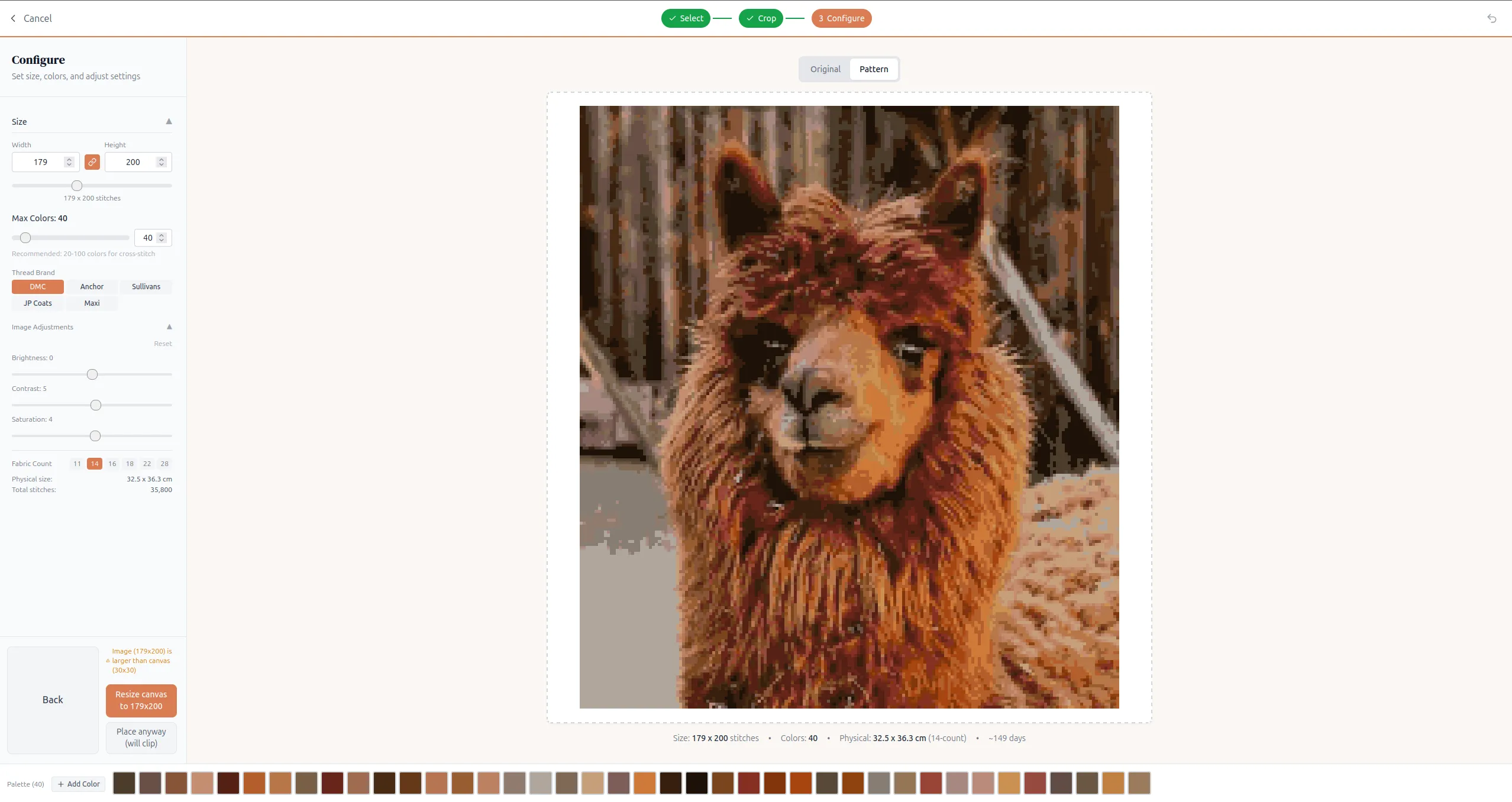 How to Turn Any Photo into a Cross Stitch Pattern